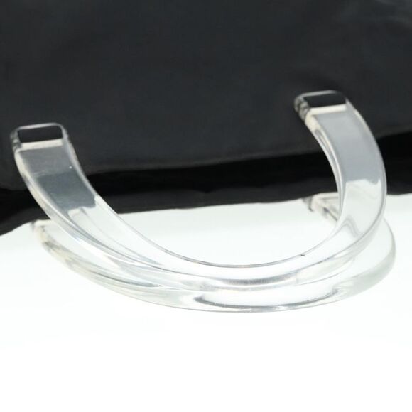 Prada Triangle Logo Black Synthetic Tote Bag (Pre-Owned) - Picture 5 of 16